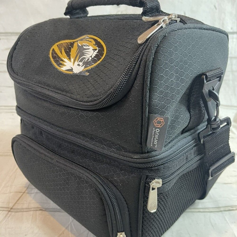 ONIVA Picnic Cooler Bag University of Missouri MU Black w Utensils / S&P - NEW